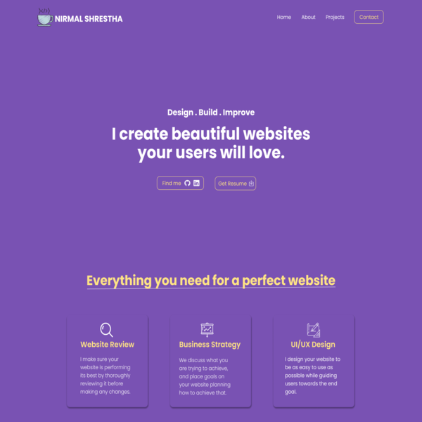 my personal portfolio