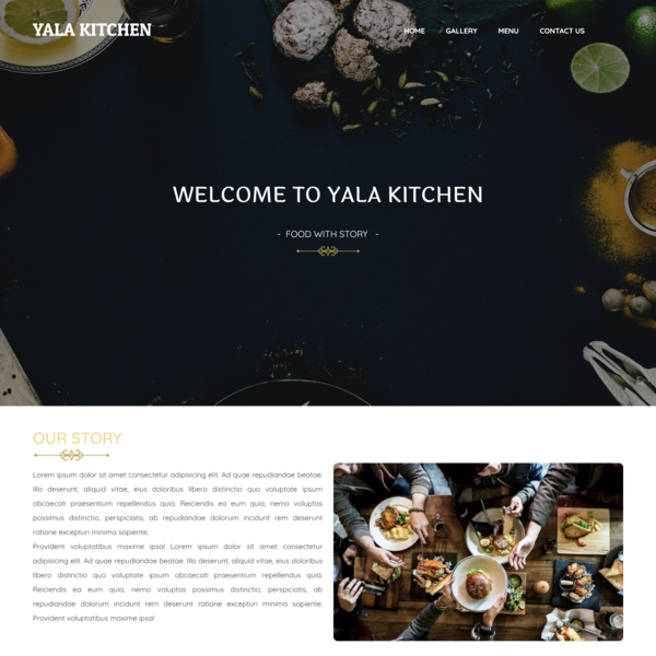 Yala kitchen restaurant website